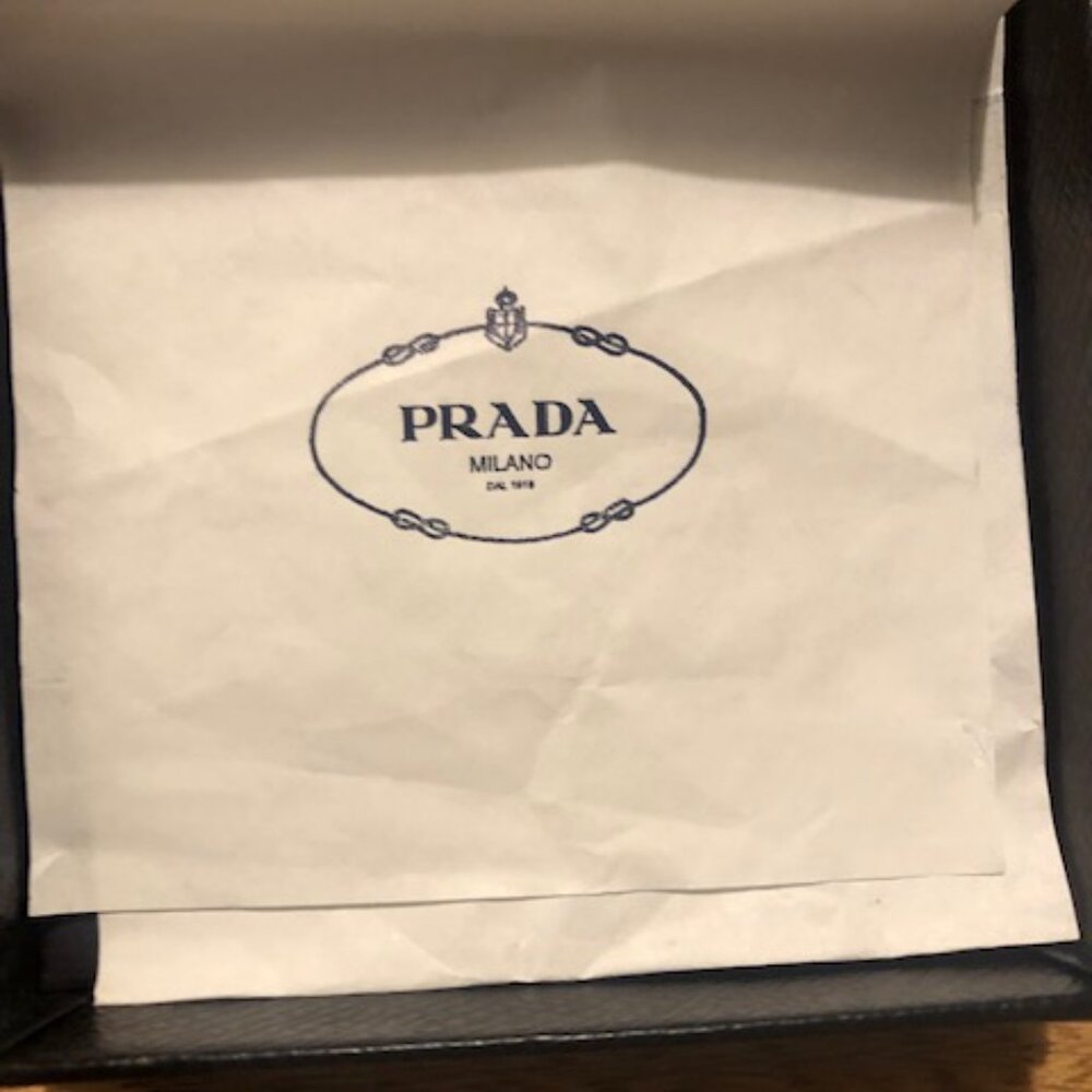 Prada Silver Metal Keyring Keychain - Picture 2 of 6